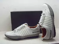 chaussures dsquared hommes new style 2013 cuir six tout blanc